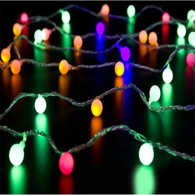 4 м 20 Led гирлянда Рождественская елка Гирлянда гирлянда Декоративный Рождественский шар Светодиодная занавеска Navidad занавеска сказочные огни праздник