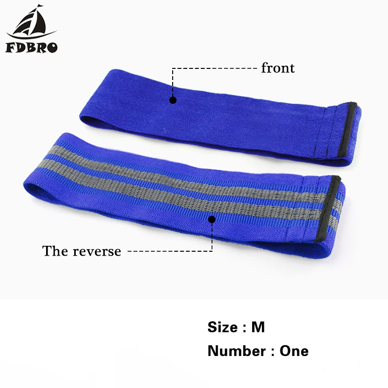 Blue M FDBRO новые Нескользящие бедра эластичные полосы ноги упражнения Кроссфит обучение Vigor power gear лента-трофей бедра круг хип Сопротивление полоса - Цвет: Blue M