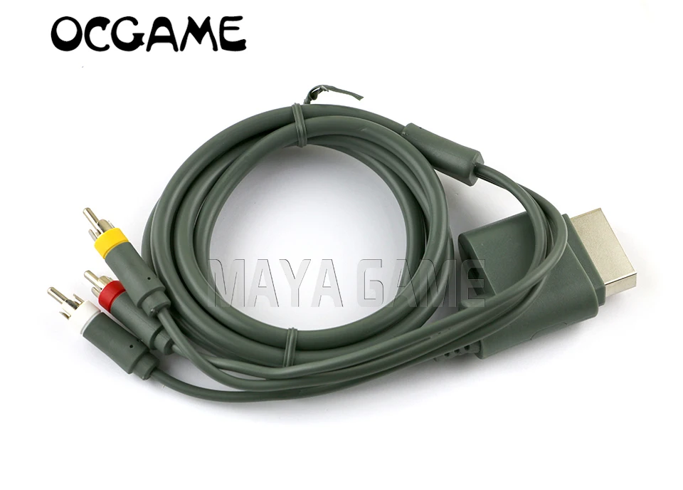 

OCGAME 12pcs/lot plated FD18 HD TV Component Composite Audio Video AV Cable for Xbox360 xbox 360 Brand New