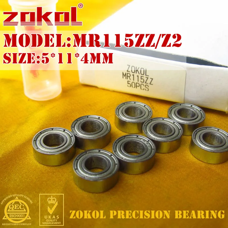 ZOKOL MR115 ZZ Z1 подшипник MR115ZZ mr115 zz Миниатюрный глубокий шаровой 5*11*4 мм|bearing bearing|bearings