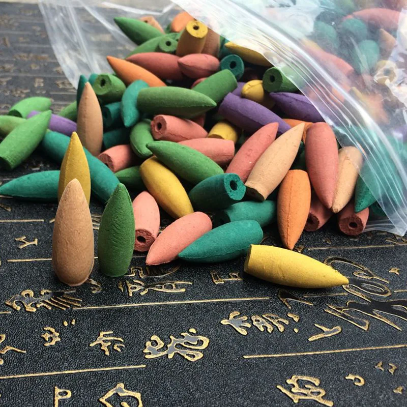 Смешанный конус для благовоний с естественной башней рефлюкса 20 шт. Большой 3 5