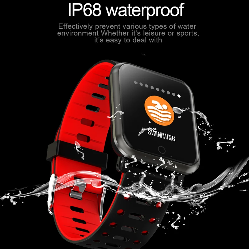 Смарт-часы, водонепроницаемые, Bluetooth 4,0, монитор сердечного ритма, браслет, сенсорный цветной экран, для мужчин и женщин, спортивные Смарт-часы для ios