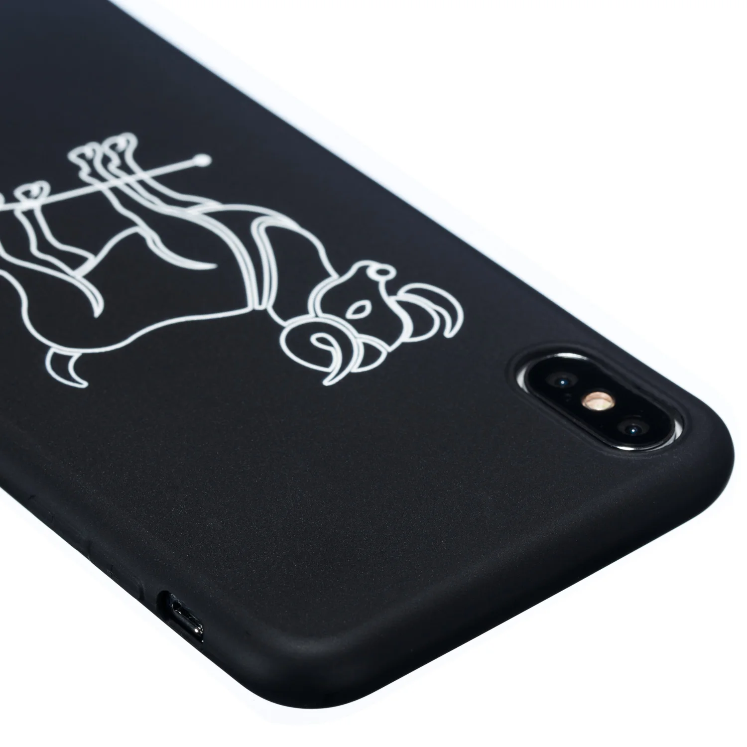 Для iPhone X 8 7 6 S Plus Созвездие узор Скорпион тонкий противоударный мягкий ТПУ чехол