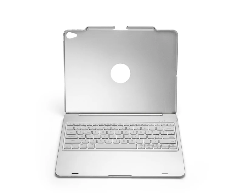 [Новое] Bluetooth Беспроводной клавиатура чехол для Apple iPad Pro 12,", думаю, что клавиатура с 7-Цвет со светодиодной подсветкой и Smart Sleep/Wake-up