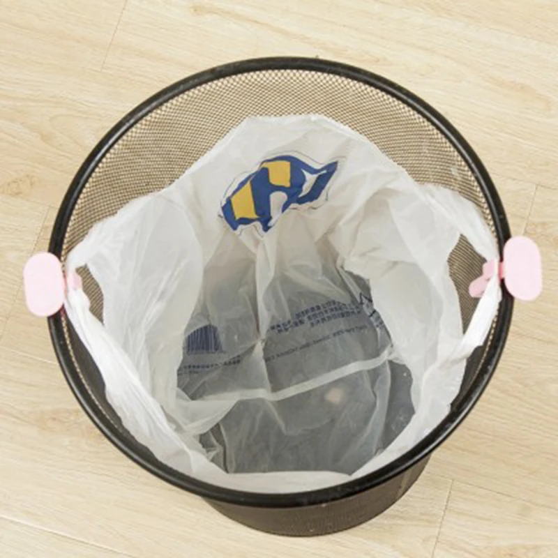 4Pcs Garbage Can Waste Bin Trash Basket Bag Lock Clip Clamp Holder Home Office Rubbish Non-slip Anti-shedding Fixed | Дом и сад