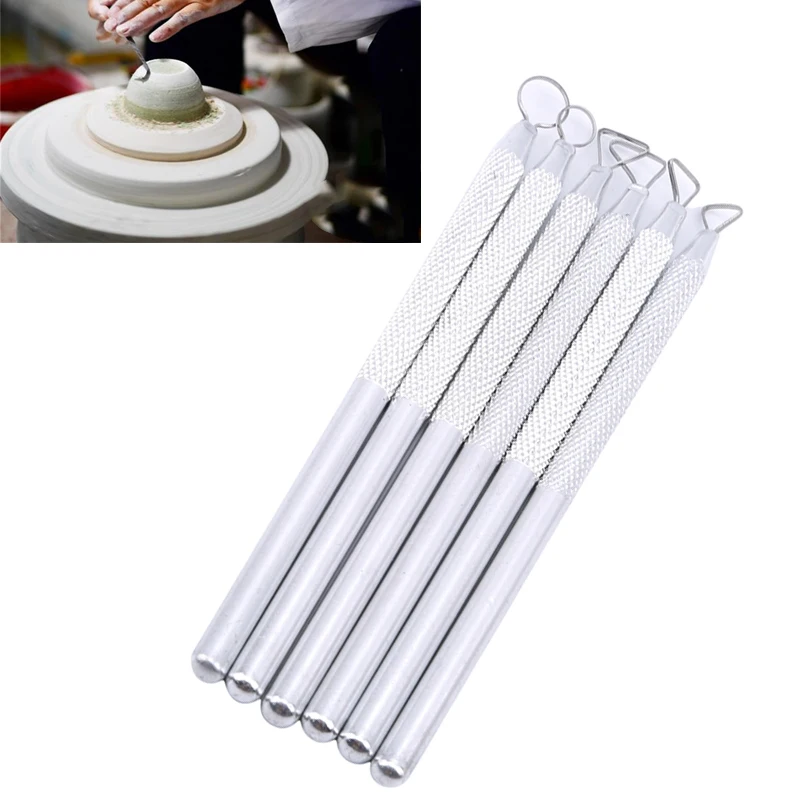 6 шт./компл. алюминиевый моделирующий скульптурный инструмент для глиняной