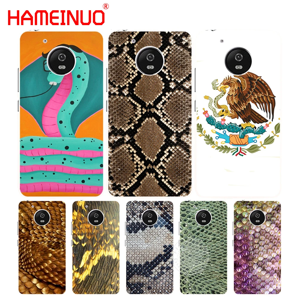 HAMEINUO кожаный чехол со змеиными весами для Motorola moto G6 G5 G5S G4 PLAY PLUS ZUK Z2 pro|case plus|case coverz2