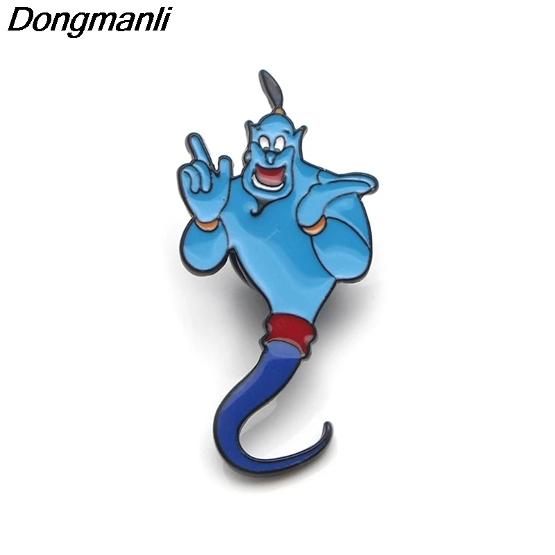 P3646 Dongmanli волшебная лампа, металлические эмалированные булавки и броши для женщин и мужчин, ювелирные изделия, значок на булавке, подарки