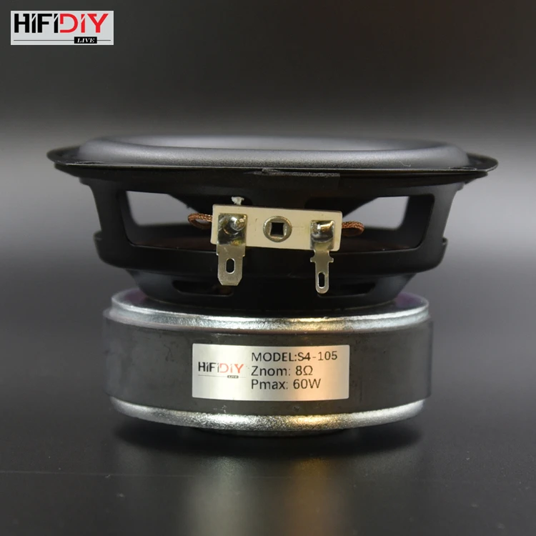 HI-FI DIY S4-105 4 дюйма 60 Вт аудио круглый НЧ динамик высокой мощности бас домашний кинотеатр 2,1 блок сабвуфера 2 кроссовер Lou динамик s