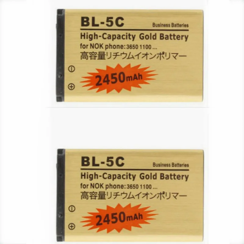 Новый оригинальный телефонный аккумулятор New Ohd 100% Bl-5c для Nokia Bl 5c Bl5c 1112 1110 6600 N70 N71 N90 для замены.