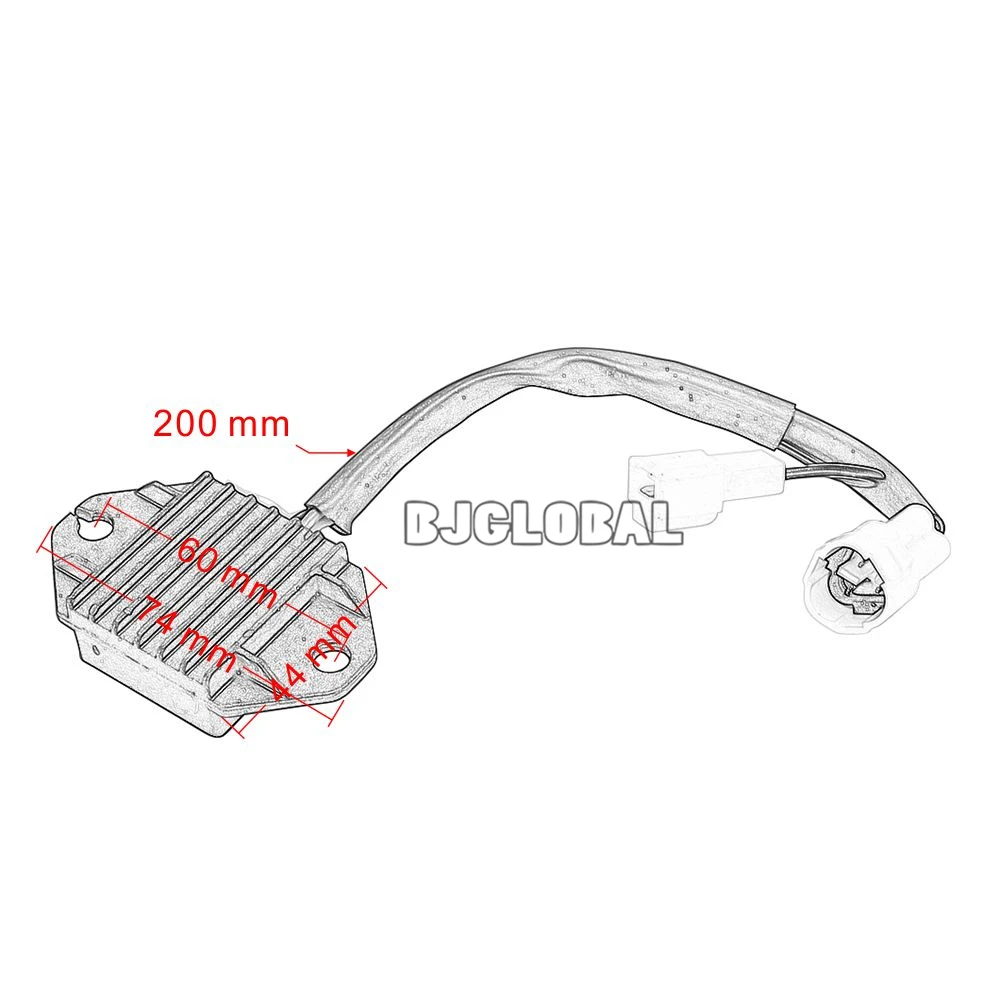 12 V Напряжение мотоцикла лодка Регулятор выпрямителя Для Yamaha WR250F WR250 WR450F WR450 5UM-81960-E0 2007- Скутер мопед двигателя