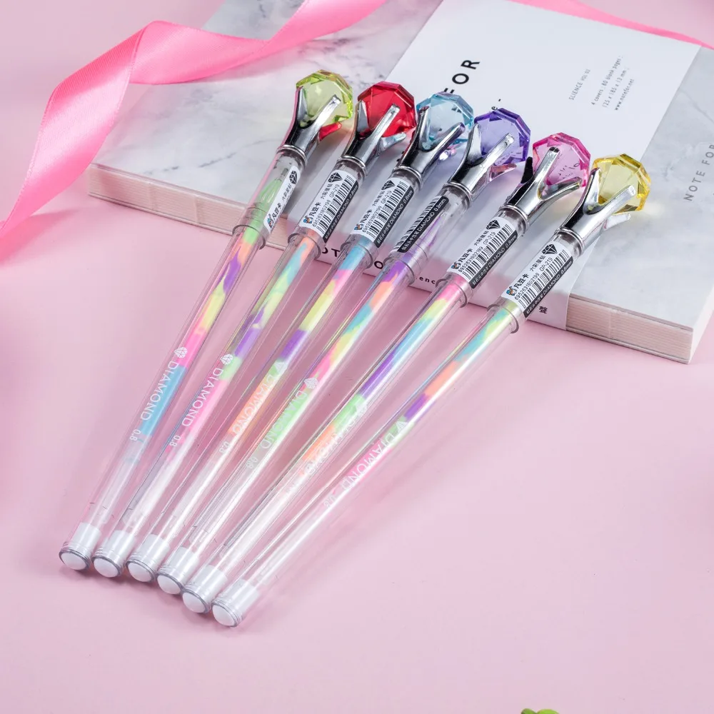 

New Color Diamond Head Gel Pen School Supplies Office Student Creative Stationery