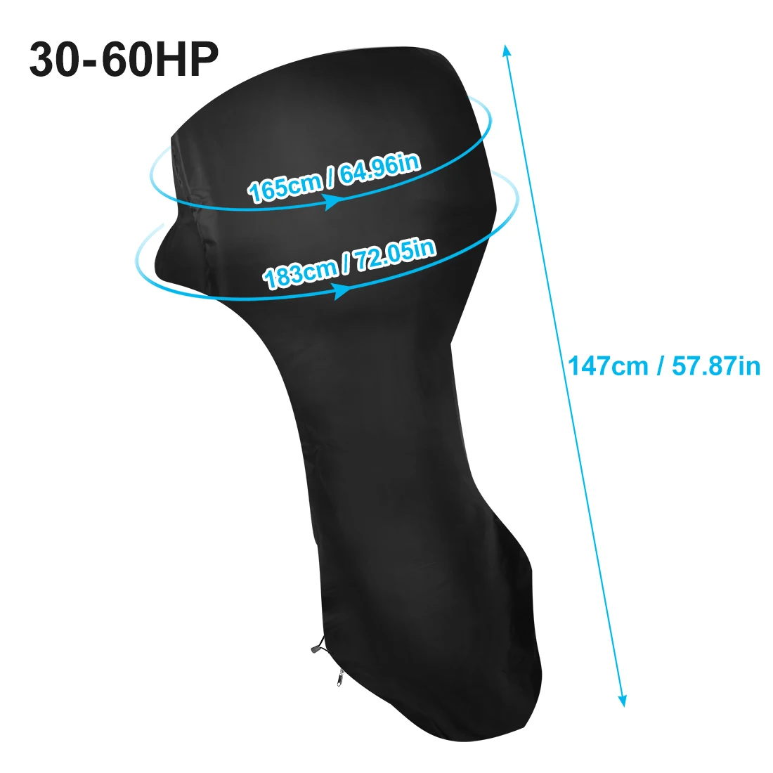 30-60HP Black Uxcell 600D Оксфорд ткань ПВХ полный подвесной мотор крышка для лодочных моторов 30-225HP водонепроницаемый - Цвет: 30-60HP Black