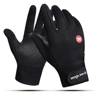 winter cycling gloves with wrist support touch screen bicycle gloves outdoor sports anti slip windproof bike full finger gloves