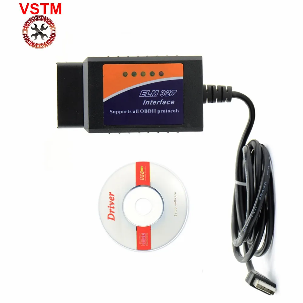 Лучшее качество elm 327 usb с оригинальным FT232RL и PIC18F24k80 чип elmconfig программного