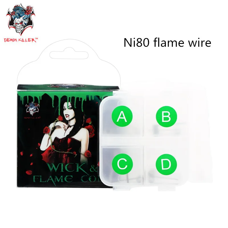 DIY Готовые катушки Demon Killer Ni80 провод пламени для электронной сигареты Атомайзер