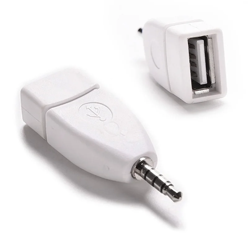 Горячий конвертер адаптер USB 2 0 Женский на 3 5 мм Мужской AUX аудио прочный
