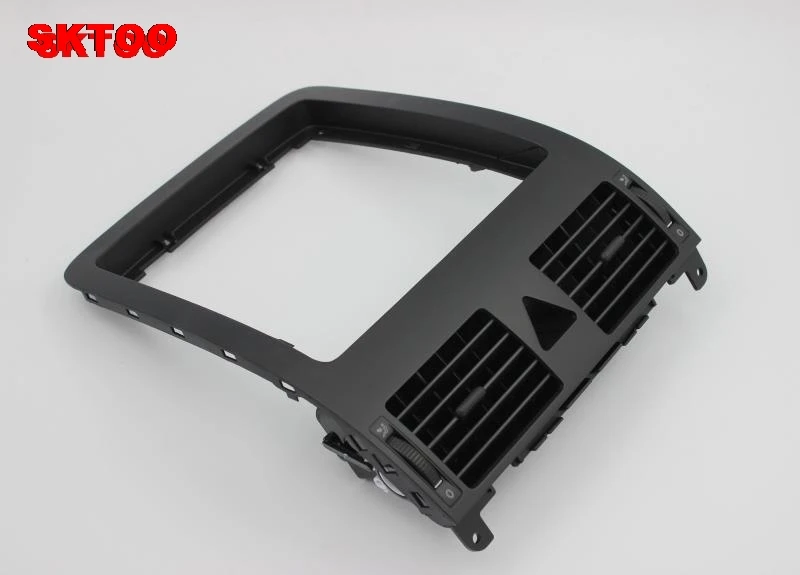 black SKTOO для Volkswag Touran 2005-2010 ящик для хранения приборной панели центральная консоль с крышкой ящик для мусора приборная панель выход кондиционера - Color Name: black