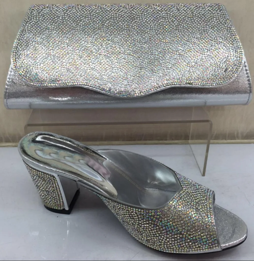 Orange цвет итальянский соответствия обуви с соответствующими мешок для свадьбы