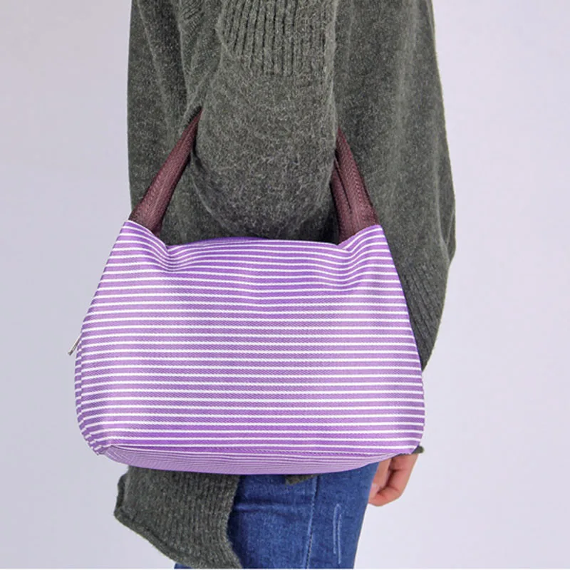 Муравьи сильный Открытый Портативный в тонкую полоску изоляции Tote/большой