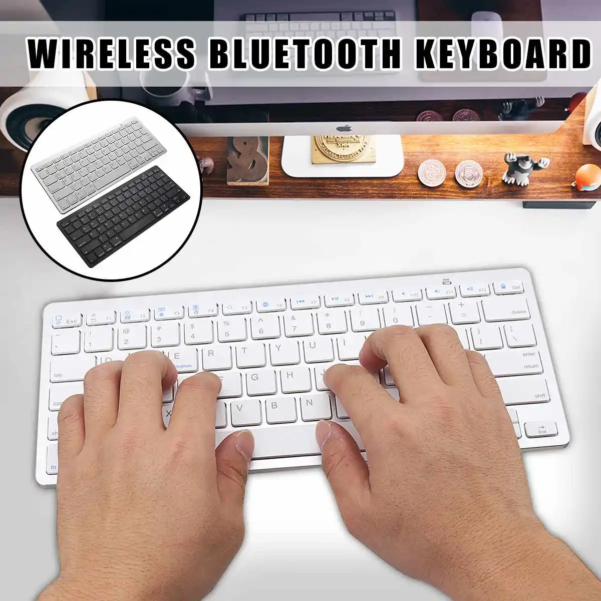 Мини Bluetooth беспроводная клавиатура ультра-тонкий телефон планшет клавиатура для iPad для iPhone для samsung для huawei Android смартфон