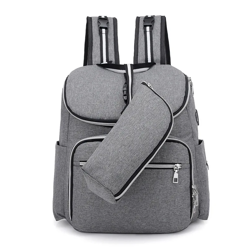 2019 Mommy пеленки мешок мать большой емкости USB путешествия рюкзак для подгузников с