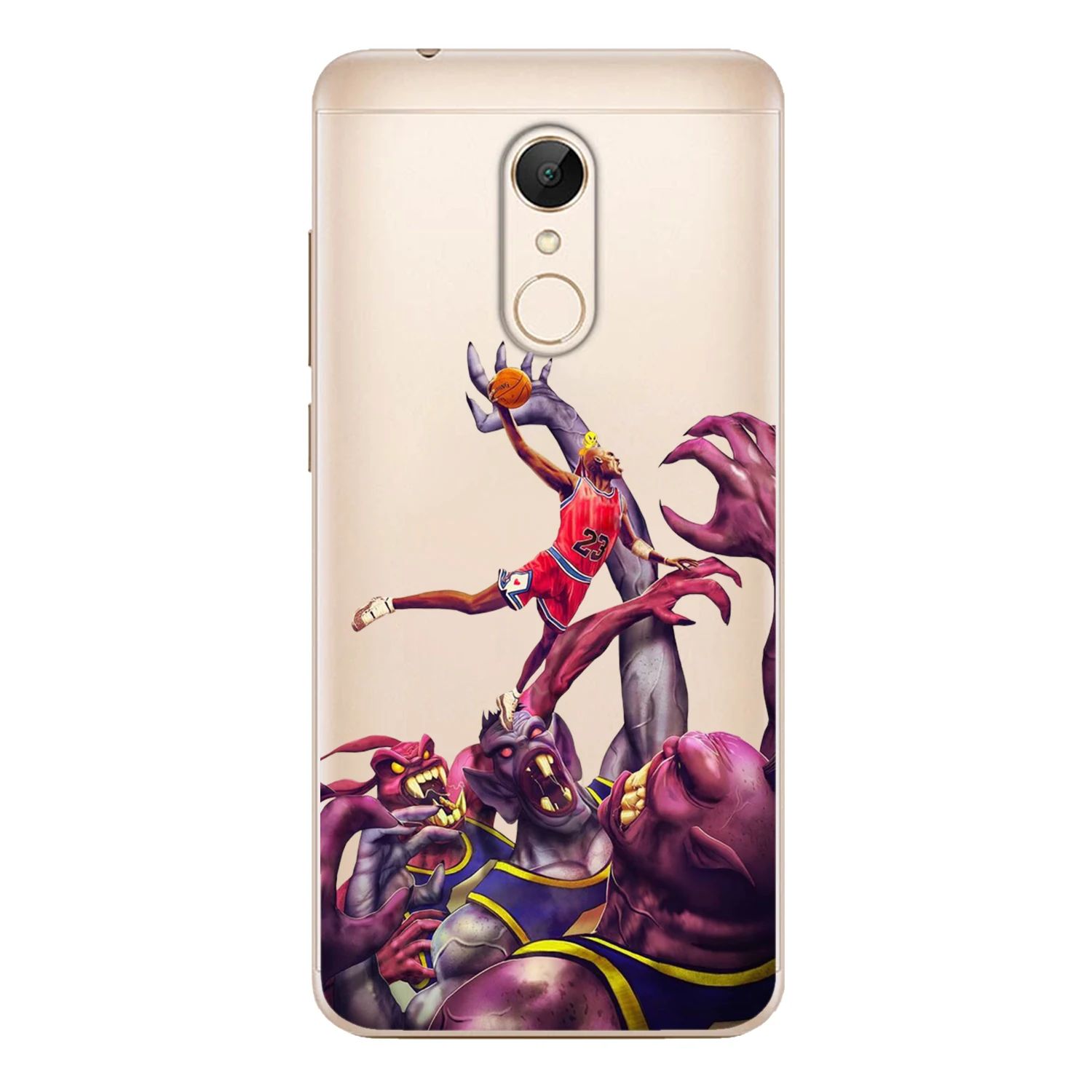 For Xiaomi Redmi 5 Case Cover 5.7&quot Soft TPU Silicone Popular Cool Mask Boxing Cat Middle Finger Star 23 Painted Phone Back |