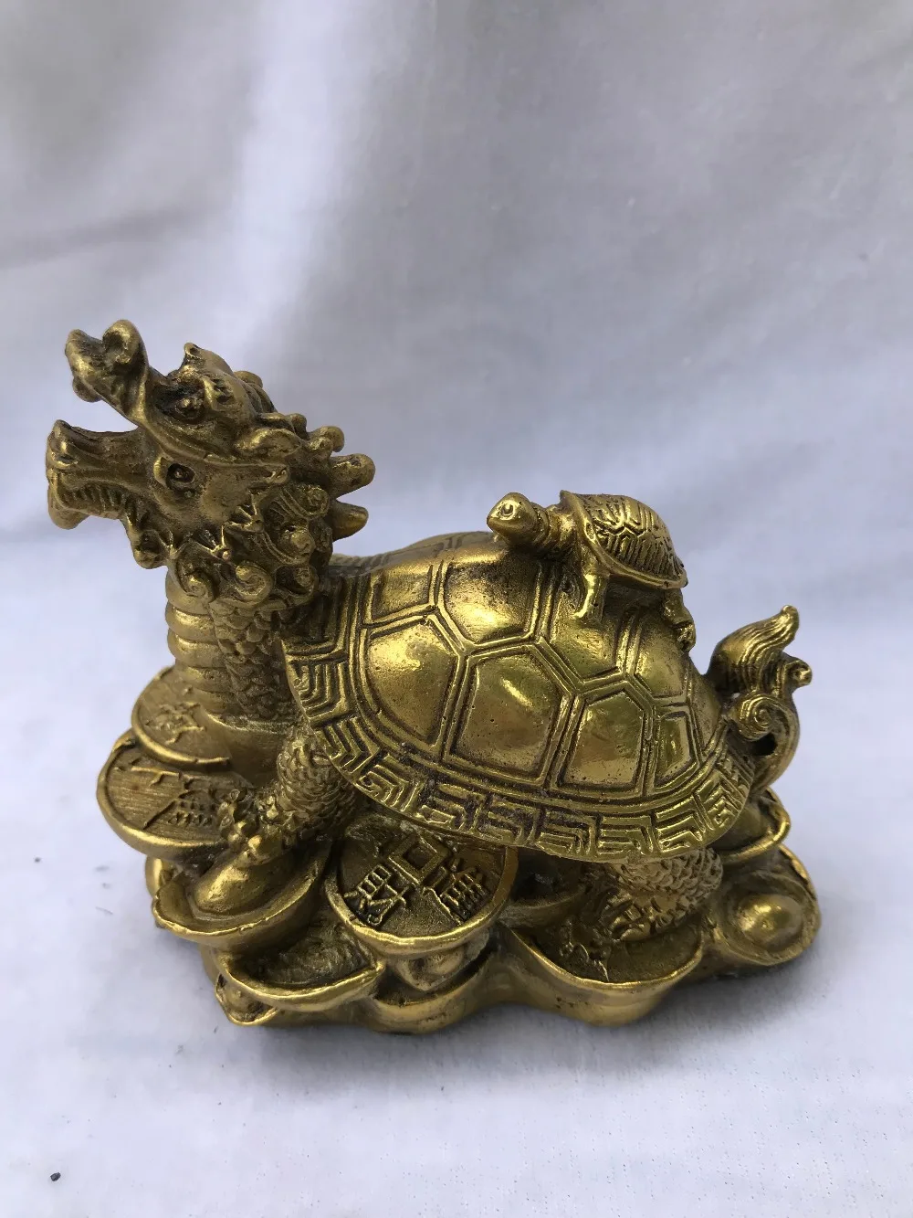 

Chinese Brass Copper sculpture Dragon Turtle gold Statue statues for decoration Home Decorations
