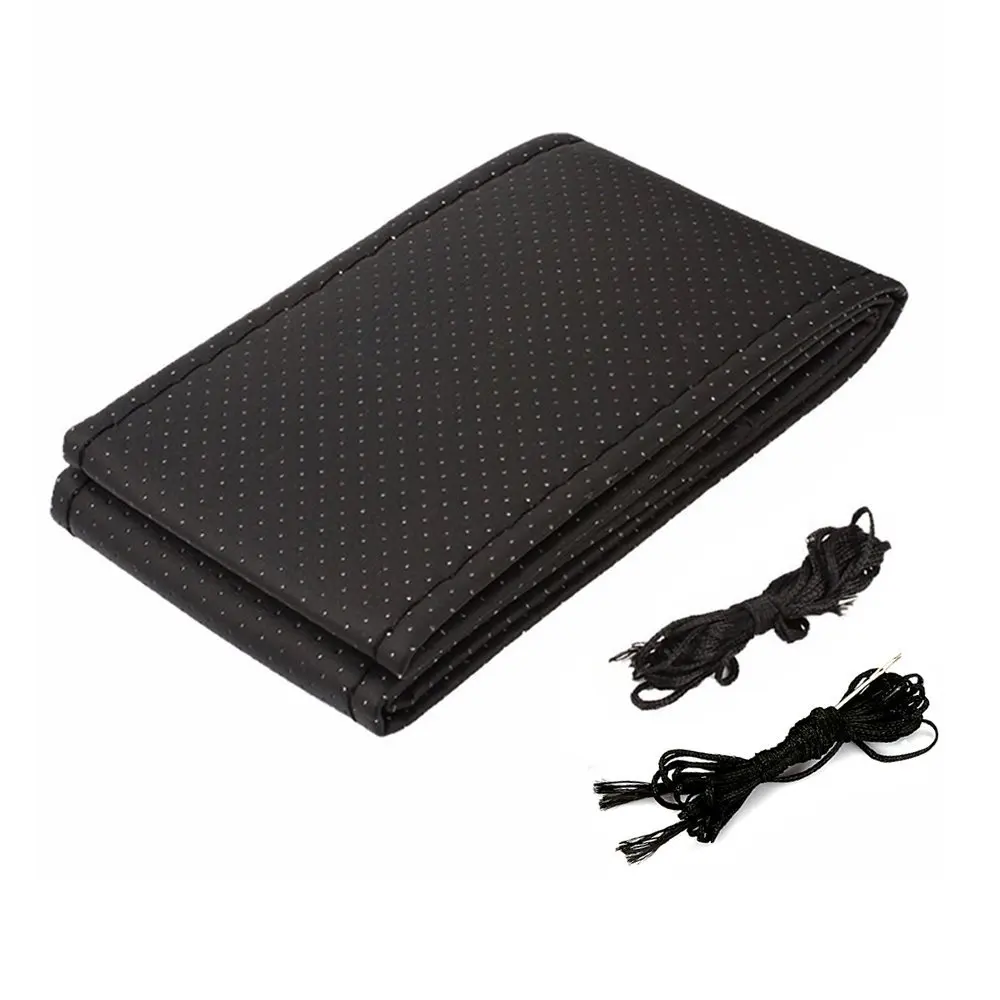 COGEEK DIY крышка рулевого колеса автомобиля с иглами и нитью искусственный кожаный