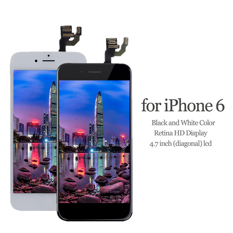 AAA+++ ЖК-экран для iPhone 7, 5S модуль, сенсорный дигитайзер, полная сборка, Замена для iPhone 6, дисплей+ кнопка Home+ фронтальная камера