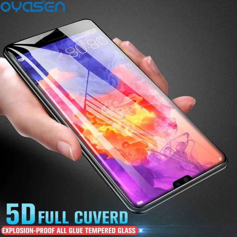 5D полное закаленное стекло для Huawei P20 Lite Pro 9H Взрывозащищенная Защита экрана Nova