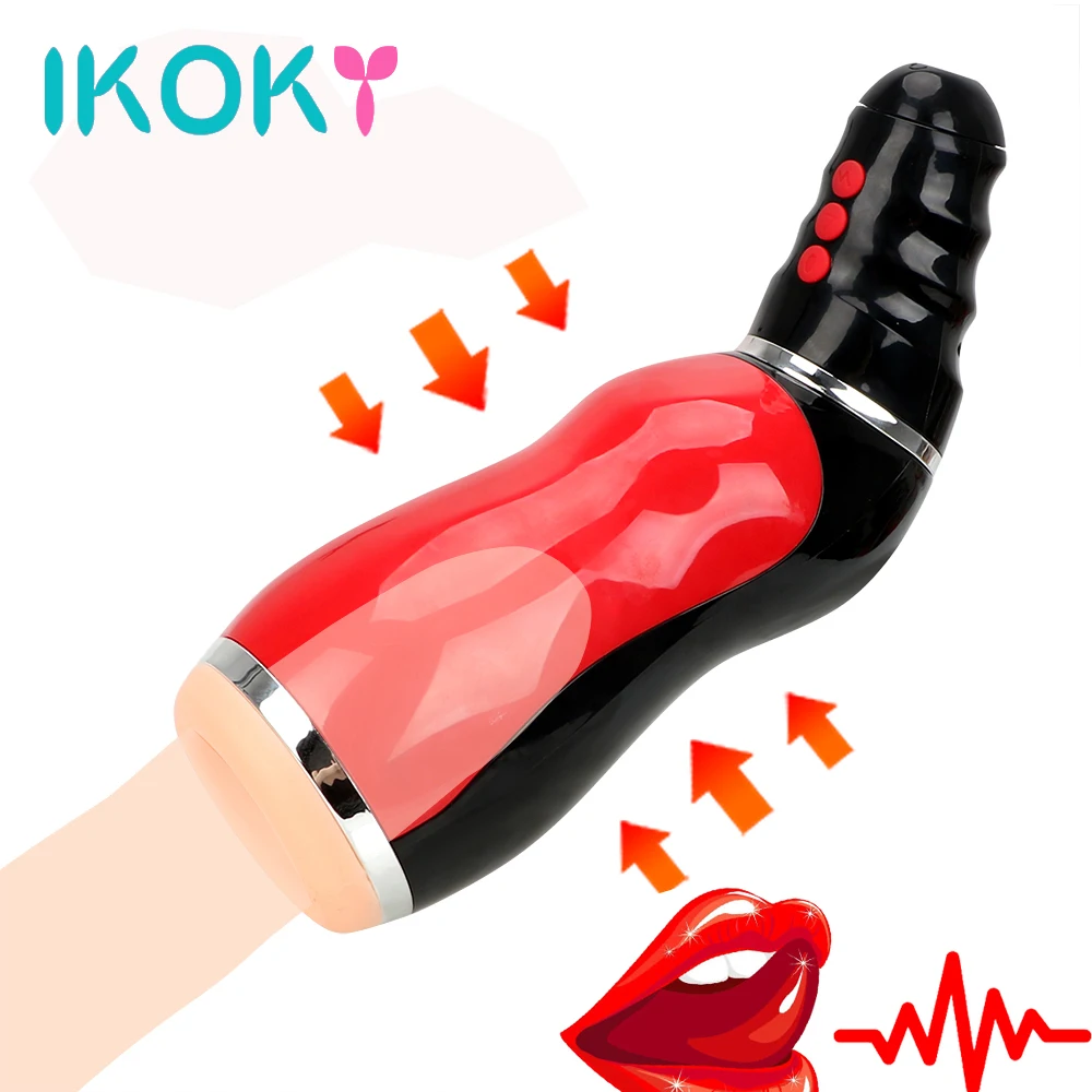 IKOKY секс машина на присоске для глубокой глотки игрушки мужчин реальный оральный