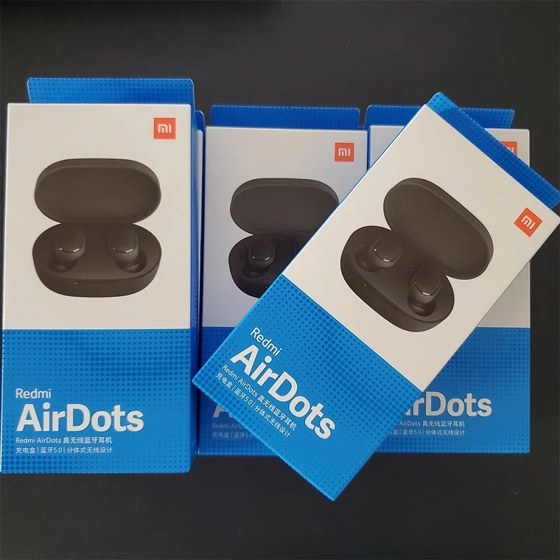 100% оригинальные Xiaomi Redmi Airdots Bluetooth наушники TWS наушники/наушники с микрофоном