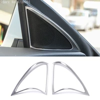 2pcs abs chrome accessory door speaker frame trim 3d stickers for mercedes benz cla 200 220 260 w117 c117 car styling 2014 2017