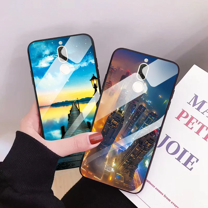 Чехол для телефона из закаленного стекла huawei Nova 2i 3i 5i задняя крышка 3e 4e Cool Lion