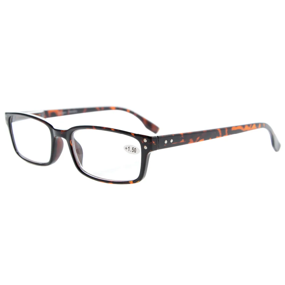 R097 очки для чтения классические прямоугольные пружинные петли качественные + 0 50 4