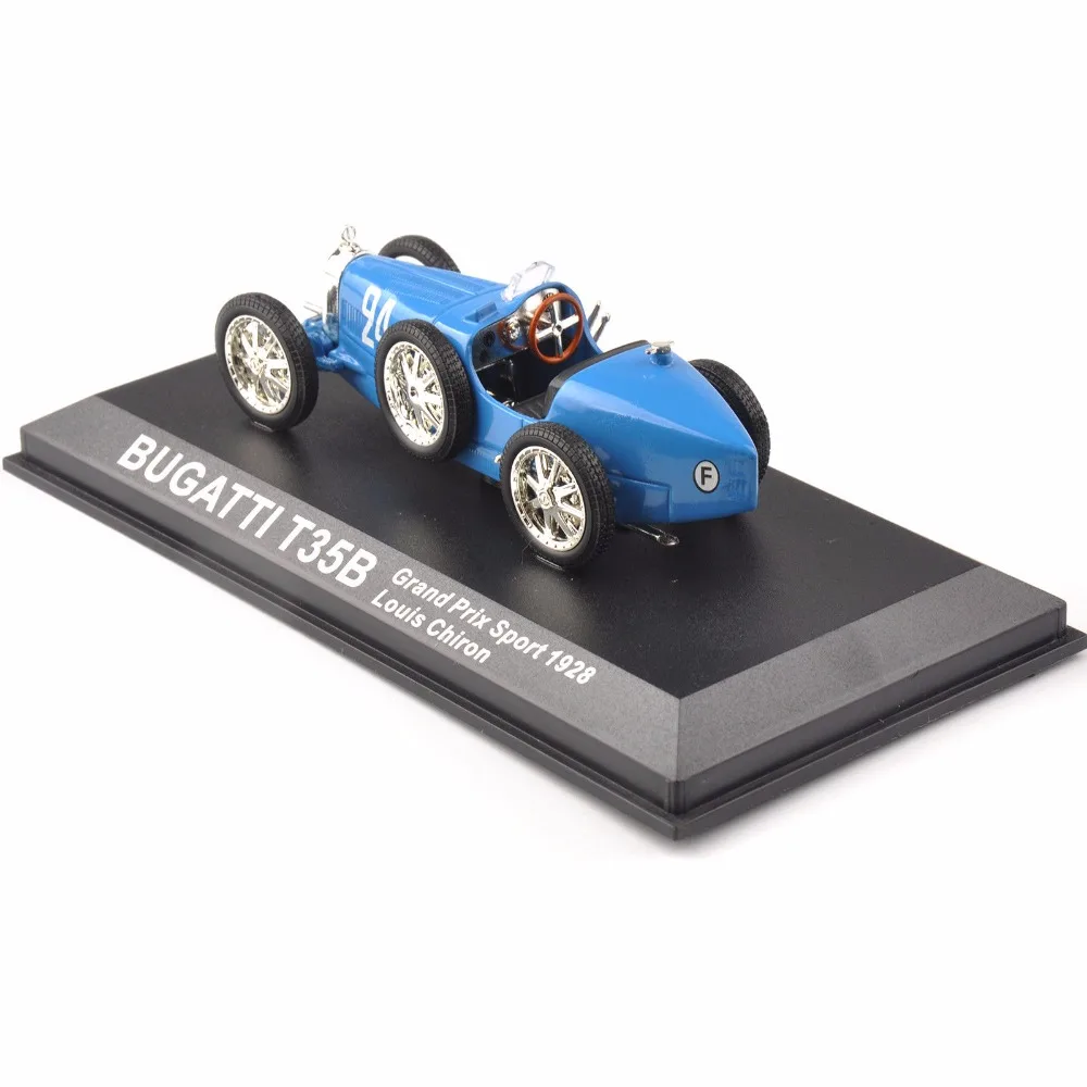 1:43 Масштаб классический автомобиль BUGATTI T35B grand Prix Спорт 1928 Луи чирон 24# автомобиль коллекция автомобилей игрушки для детей