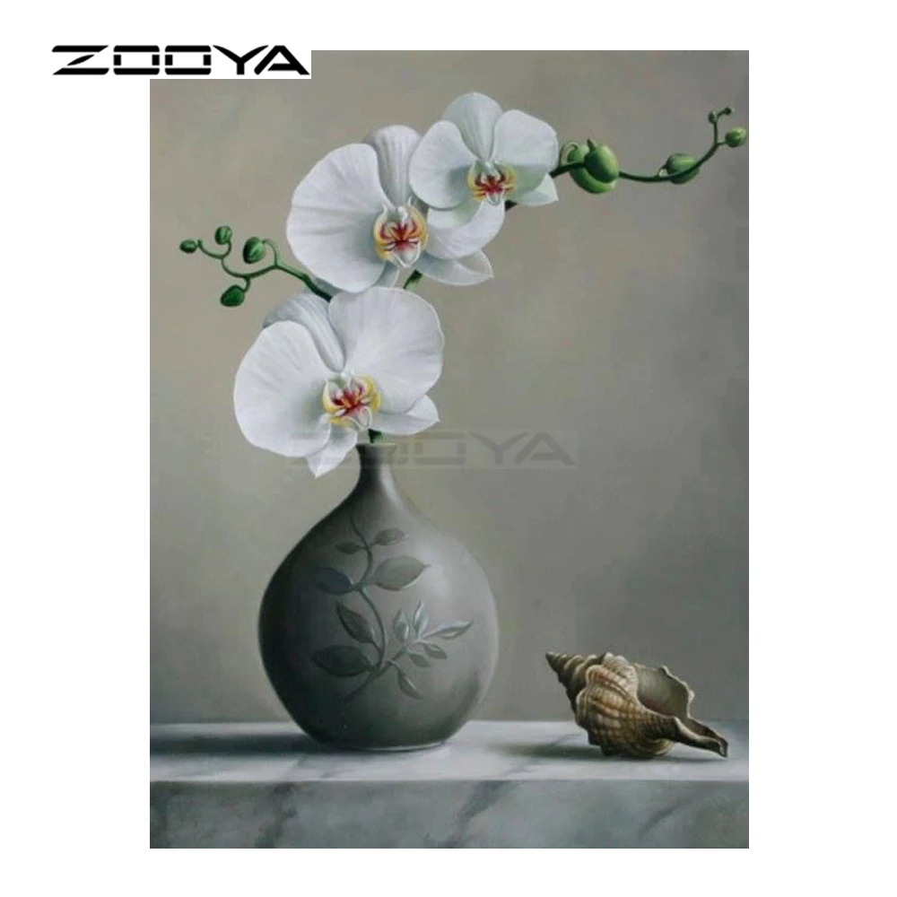 ZOOYA Алмазная вышивка сделай сам алмазная живопись Калла цветы лилии и бутылка