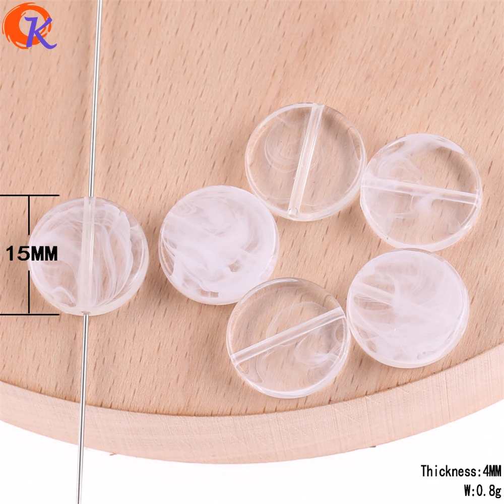 Cordial Design 660Pcs/Lot 15*15mm Acrylic Beads/Beads Making/White Lined Beads/Hand Made/Jewelry Accessories/Earring Findings | Украшения и