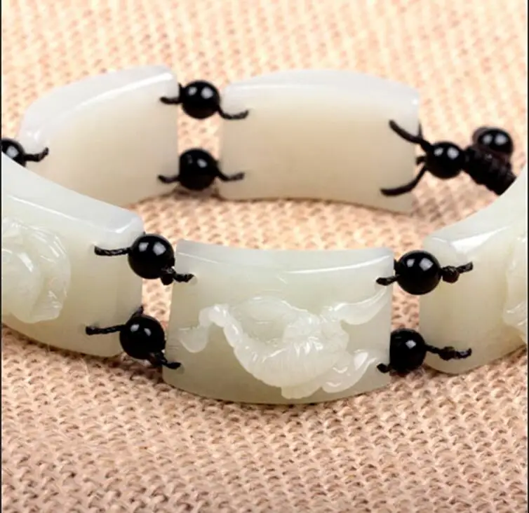 Природный нефритовый рандомный мужской и женский Homeplan с сертификатом | Украшения