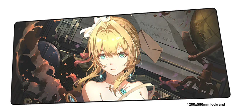 Violet evergarden коврик для мыши 1200x500 мм коврики для мыши HD Печать игровой коврик для мыши геймер дешевый персонализированные коврики для мыши Клавиатура ПК коврик