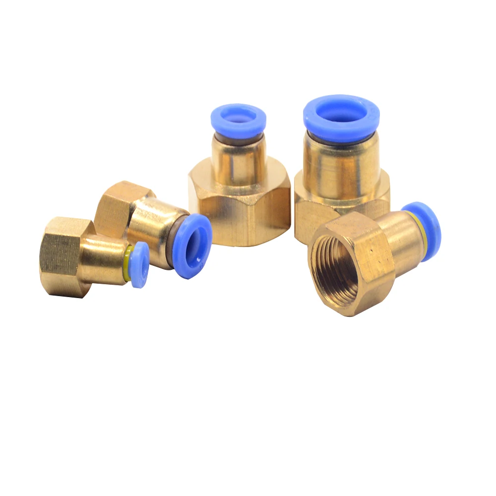 Пневматический Фиттинг PCF 4 мм 12 резьба M5 * 0 8 1/8 &quot1/4&quot 3/8 &quot1/2&quot воздушная женский