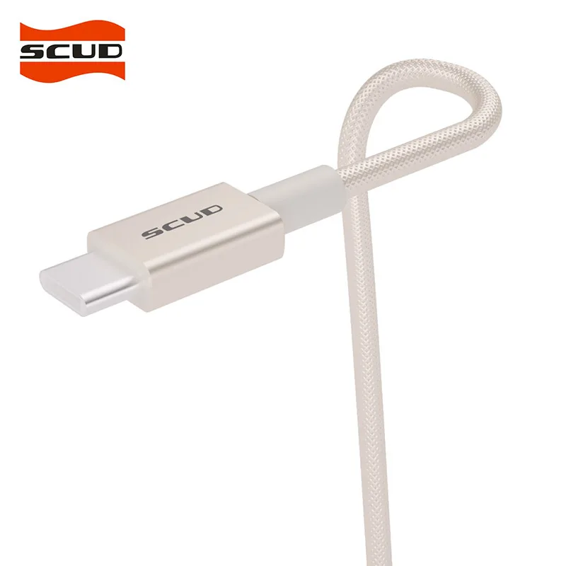 Champagne gold SCUD usb type-C кабель для сотового телефона USB type-C кабель для зарядки передачи данных кабель для мобильного телефона для устройств usb type-C - Цвет: Champagne gold