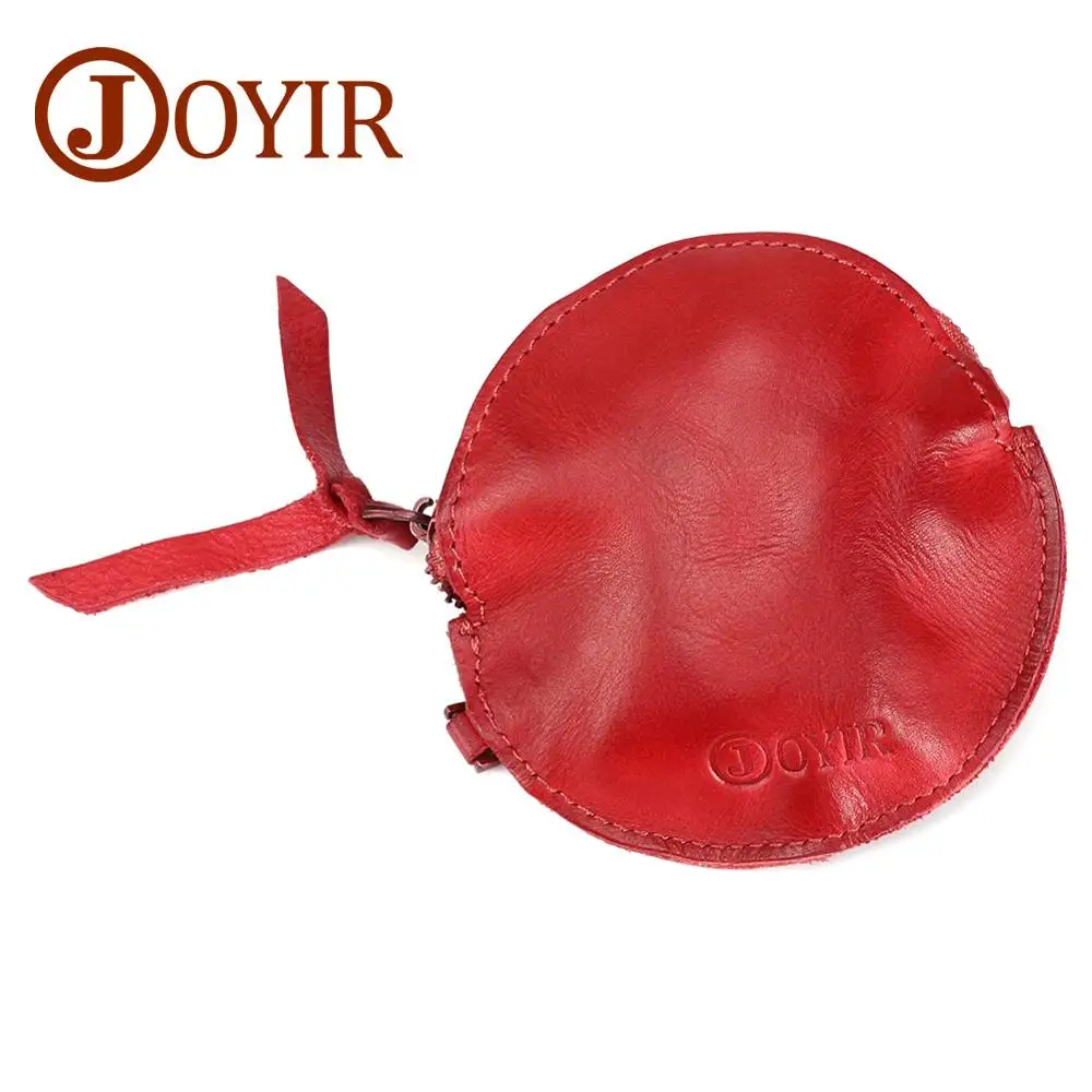 Red JOYIR женские кошельки из натуральной кожи, маленький кошелек в форме рыбы, мини-кошелек на молнии для денег, детские карманные кошельки, ключница - Цвет: Red