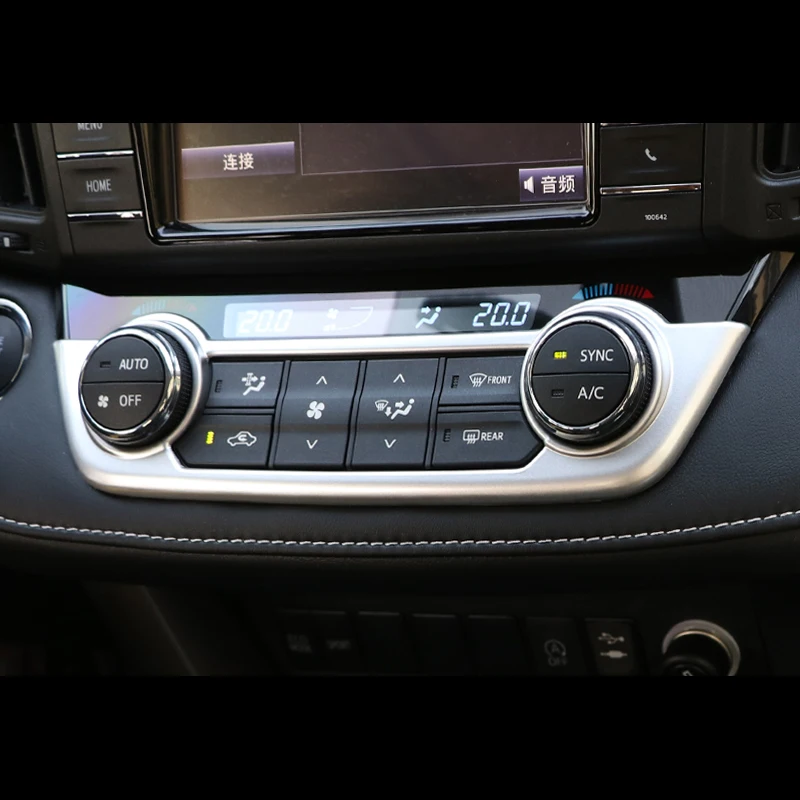 Хромированная центральная консоль для Toyota RAV4 2013 2018 переключатель переменного