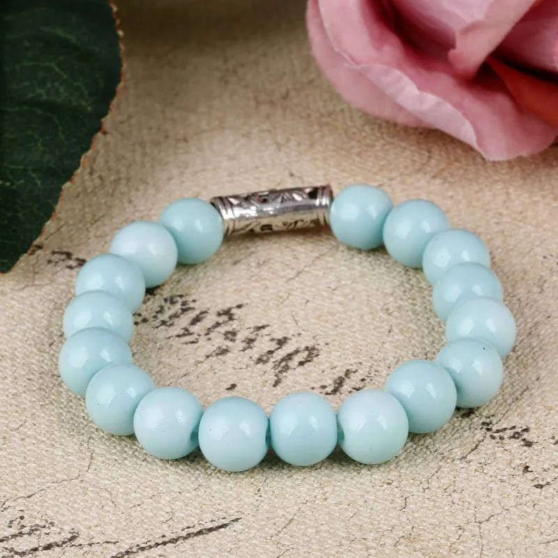 Красочные браслеты с бусинами для женщин и мужчин очаровательные из