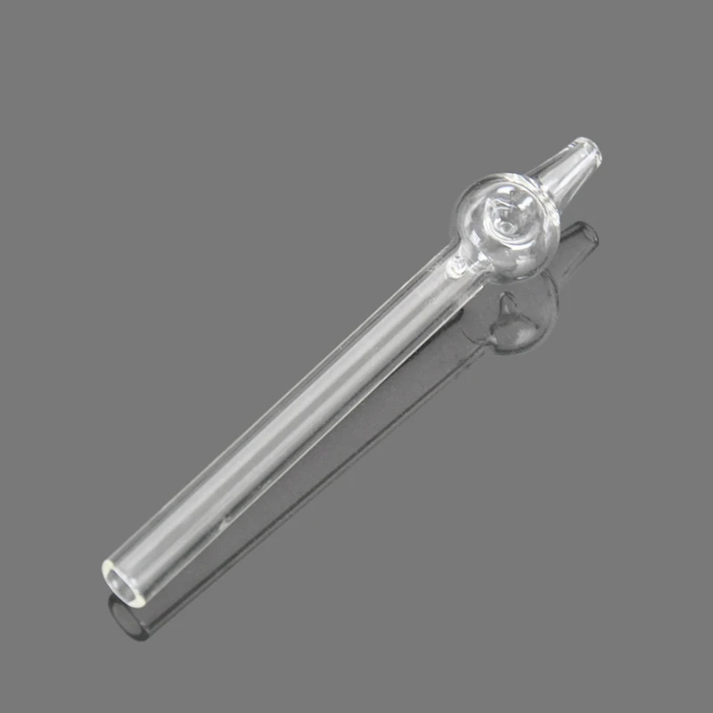 150mm Portable Glass Pipes Mini Smoking Pipe Straight Herb Tobacco Smoking Tube Tobacco Accessories Smoking Tools