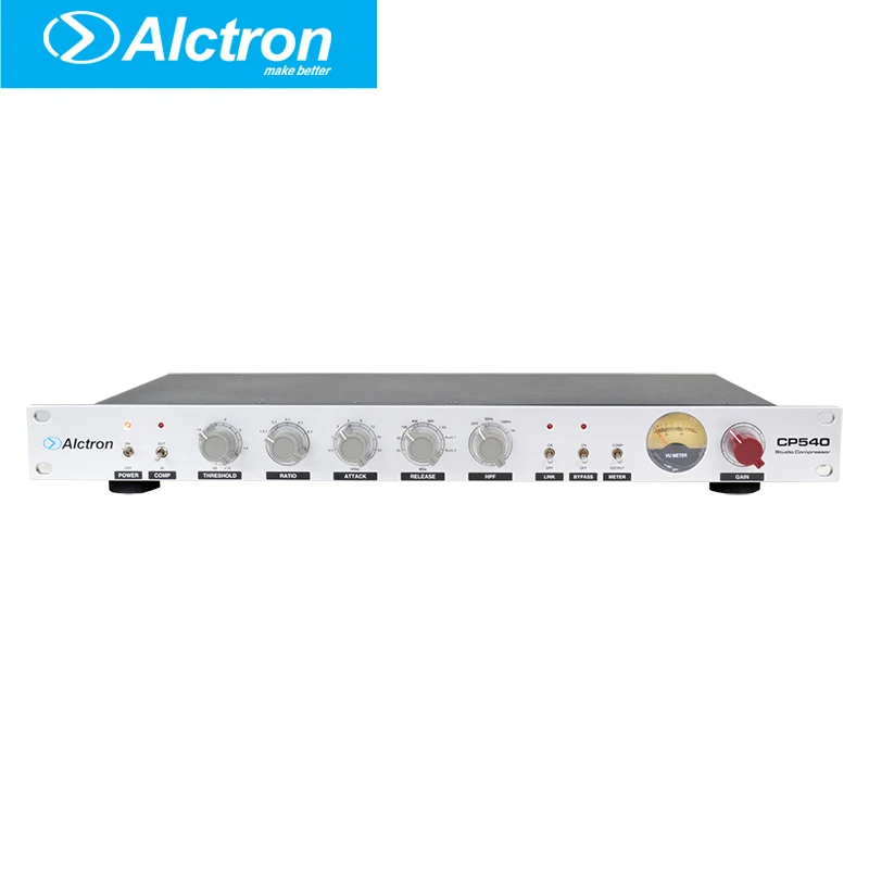 Alctron CP540 Профессиональный одноканальный микрофон предусилитель компрессор/ограничитель, студийный компрессор, Pro Mic предварительный компрессор