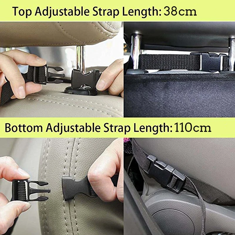 2 Pack Car Backseat Organizer for Kids (A+B) Kick Mats Back Seat Protector with Multi Pocket Storage Bag Holder Vehicles LB002 | Автомобили