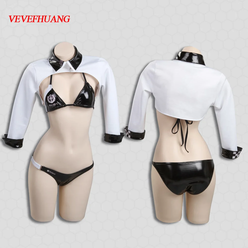 Костюм для косплея VEVEFHUANG Kосплей с принтом Ажур Лейн айдн кожаный костюм